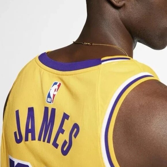 Nike NBA Lakers Jersey LeBron James Edition Swingman AA7099-741 Size Small - Picture 2 of 11